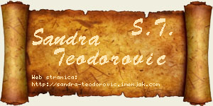 Sandra Teodorović vizit kartica